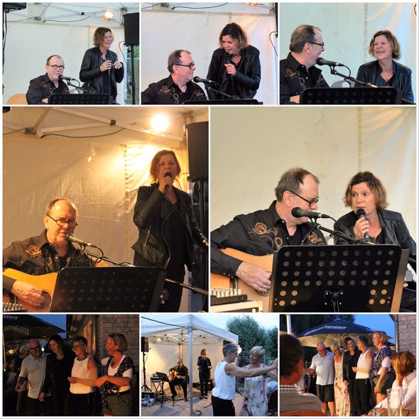 Gaby Rückert & Ingo Koster beim Abschlusskonzert in Thiessow "Zum Hafen" bei Thea im Juli 2018